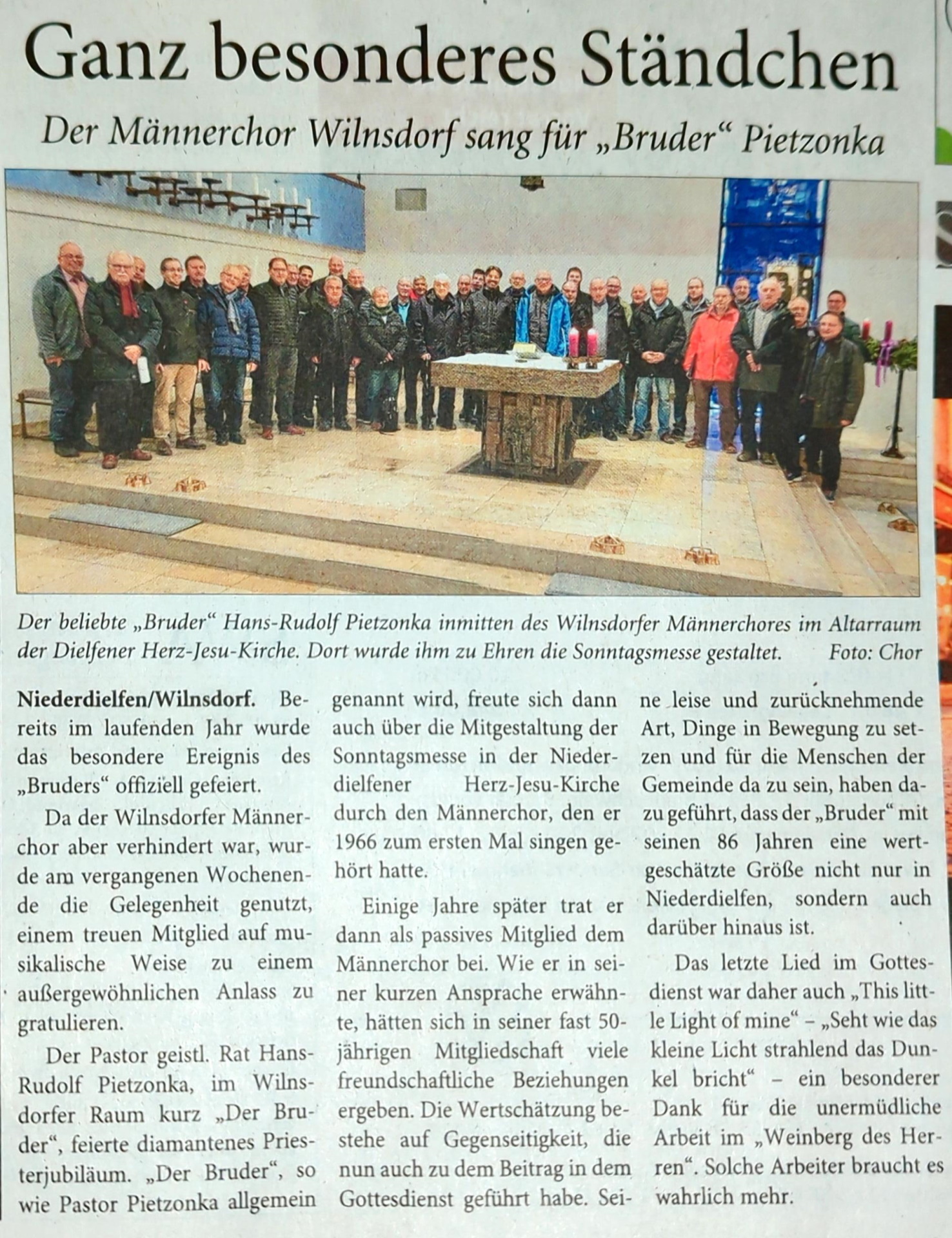 Ganz besonderes Ständchen